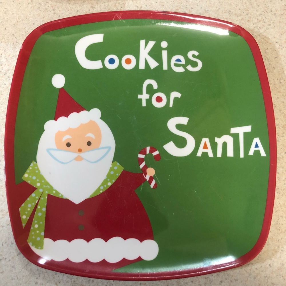 Santa Cookie Plate